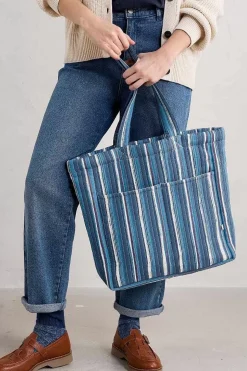 Women Seasalt Cornwall Singing Water Quilted Tote Bag