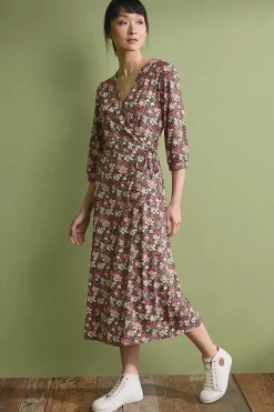 Women Seasalt Cornwall Sowena Jersey Wrap Dress