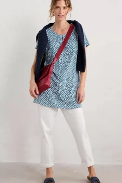 Women Seasalt Cornwall Star Dance Short Sleeve Tunic