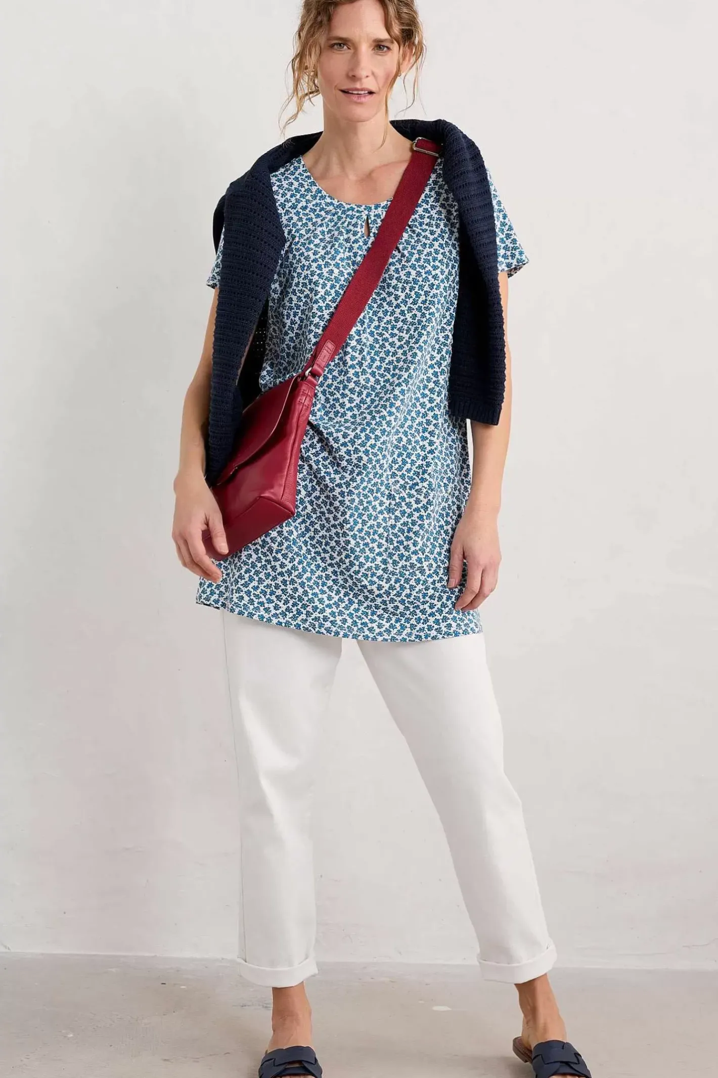 Women Seasalt Cornwall Star Dance Short Sleeve Tunic