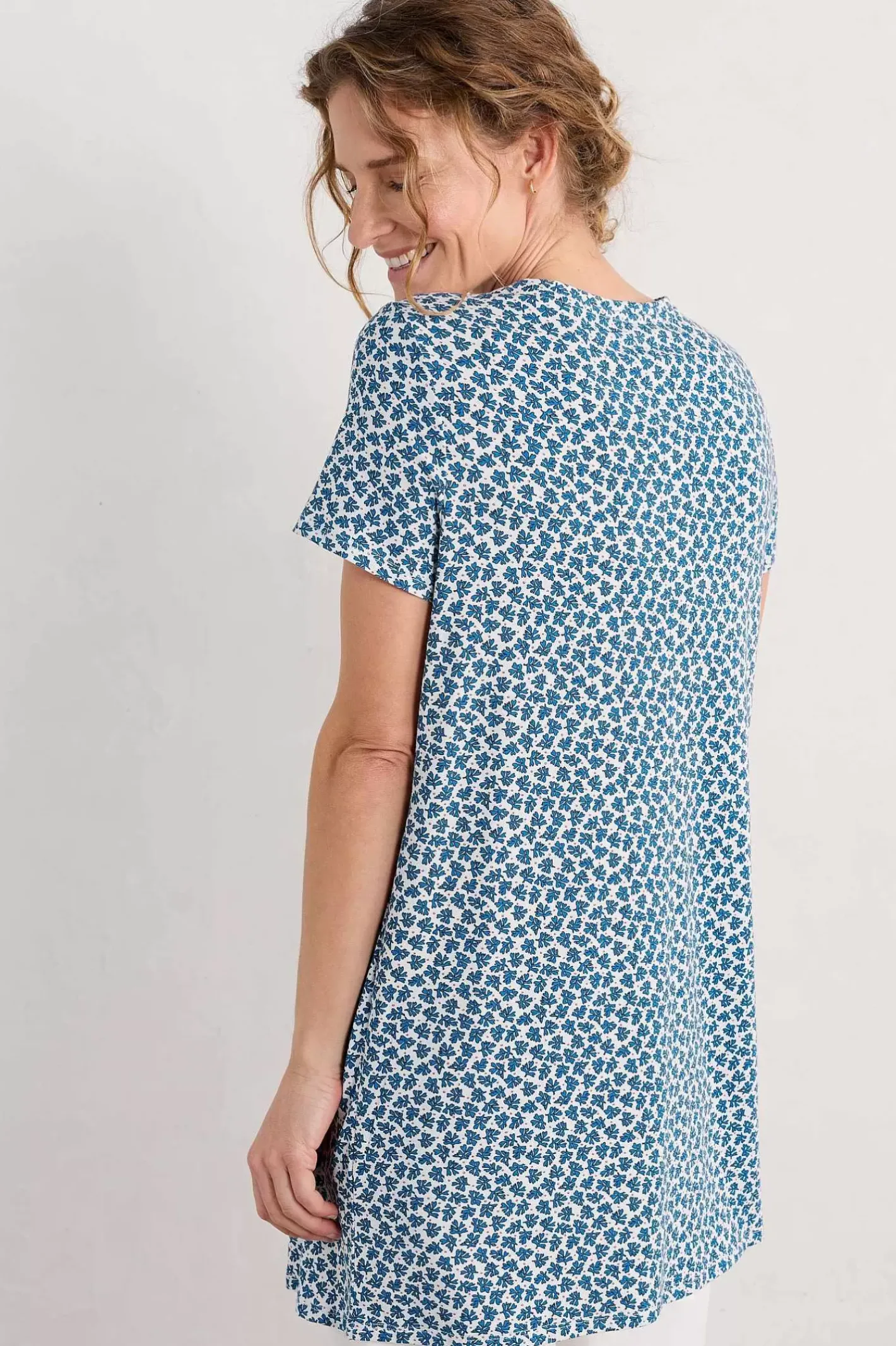 Women Seasalt Cornwall Star Dance Short Sleeve Tunic