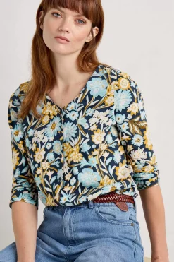 Women Seasalt Cornwall Studio Glass 3/4 Sleeve Top