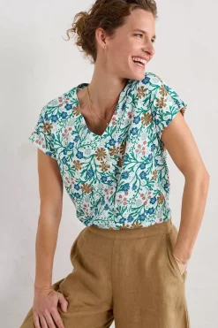 Women Seasalt Cornwall Studio Glass V-Neck Jersey Top