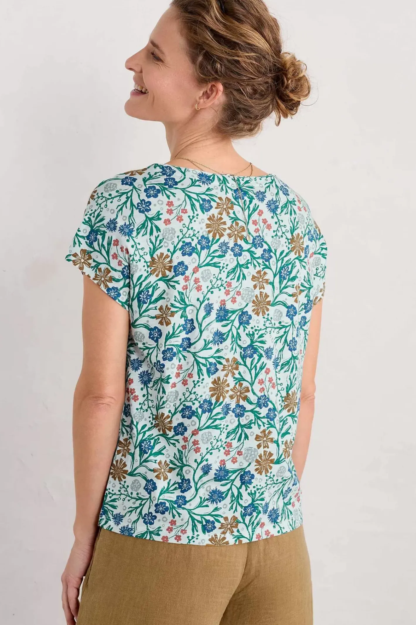 Women Seasalt Cornwall Studio Glass V-Neck Jersey Top