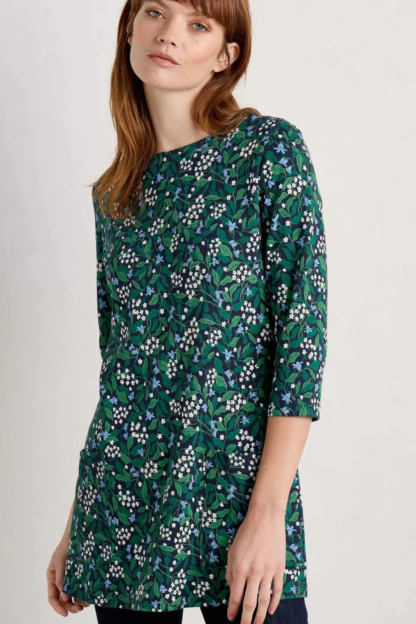 Women Seasalt Cornwall Tall Waves Jersey Tunic