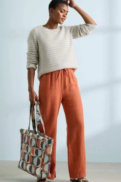 Women Seasalt Cornwall Tide Flow Wide Leg Linen Trousers