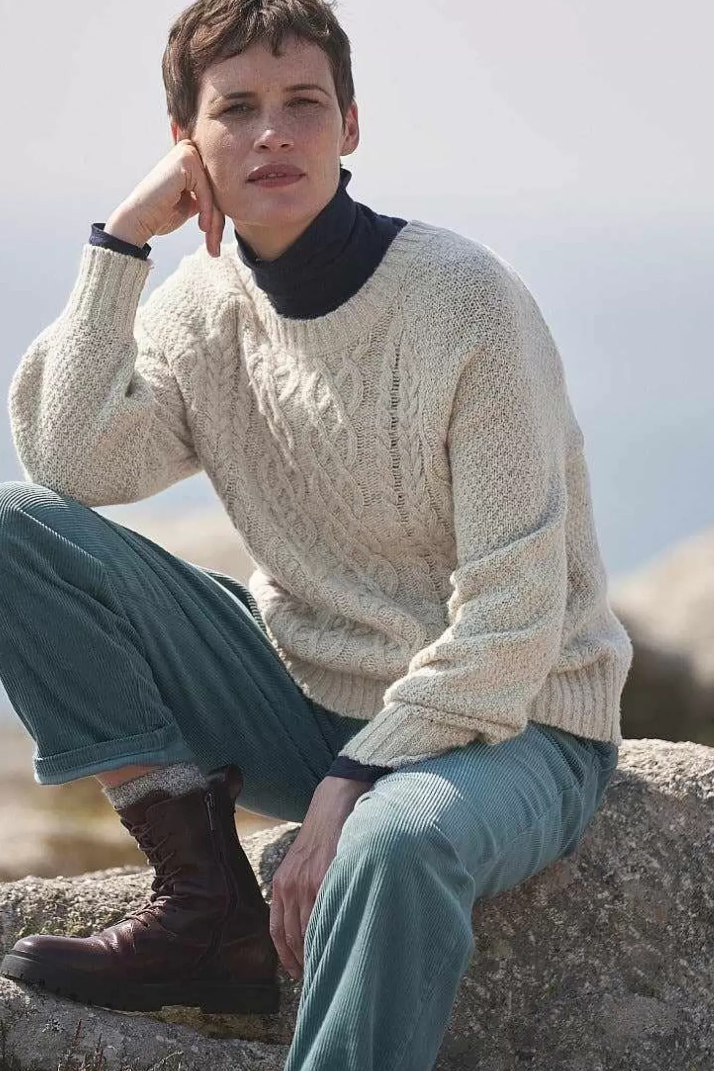 Women Seasalt Cornwall Tressa Cable Knit Jumper