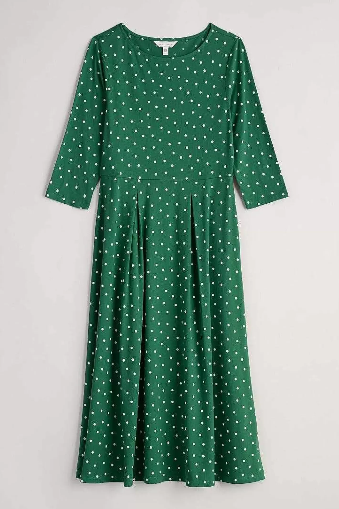 Women Seasalt Cornwall Wild Bouquet 3/4 Sleeve Midi Dress