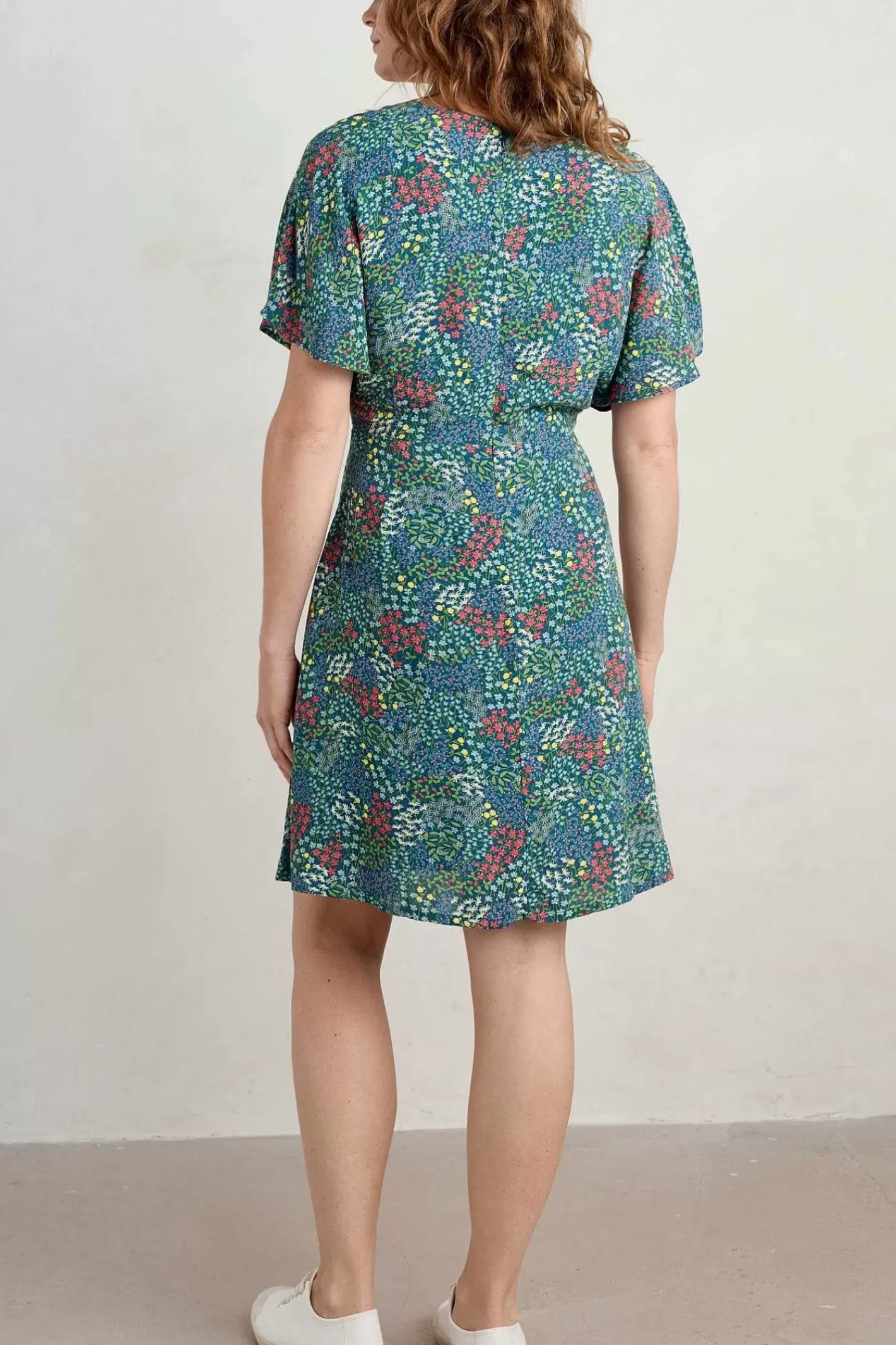 Women Seasalt Cornwall Wilsey Empire Line Flared Sleeve Dress