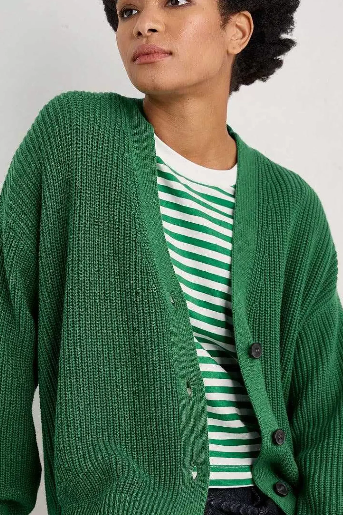 Women Seasalt Cornwall Winding Creek Organic Cotton Knit Cardigan