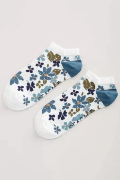 Women Seasalt Cornwall Women's Arty Organic Cotton Trainer Socks